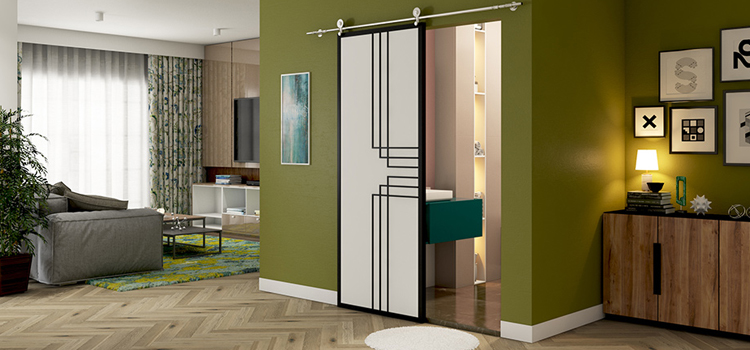 sliding bathroom door installation in Moreno Valley